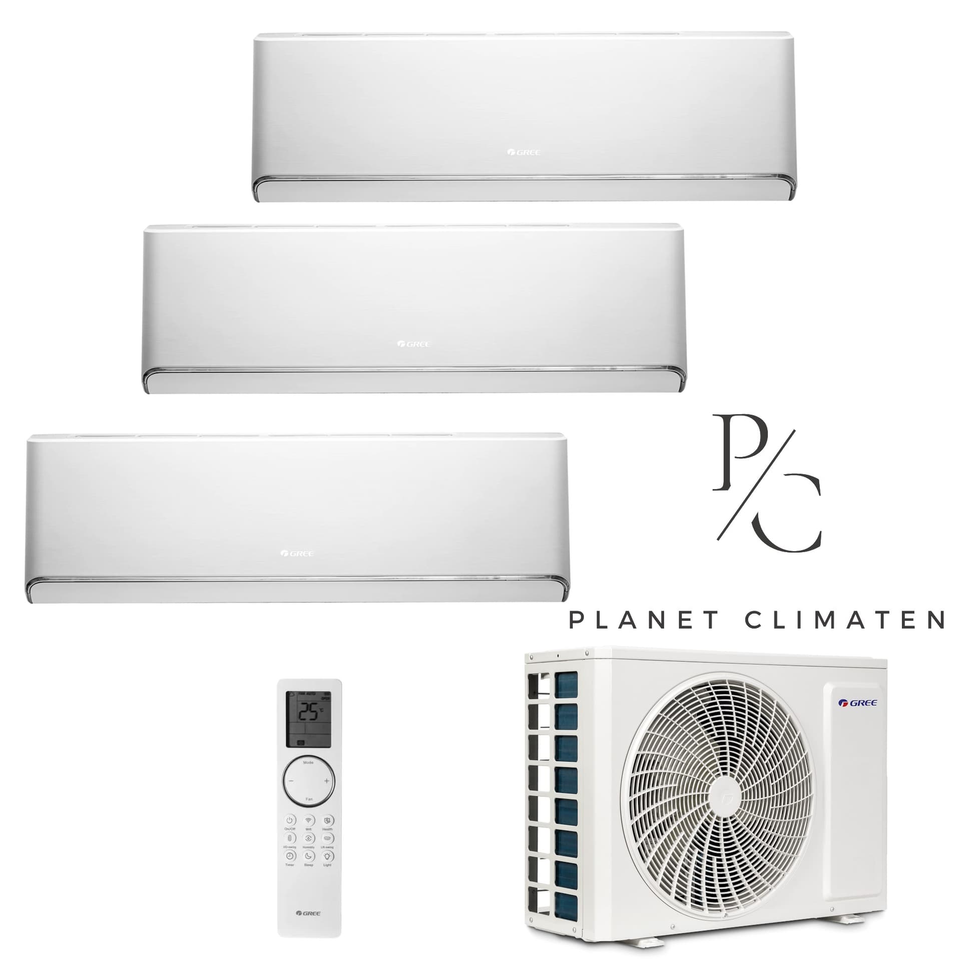 Klimatyzator multi-split Gree Airy biały GWHD(24) 7.1kW 3 jedn.