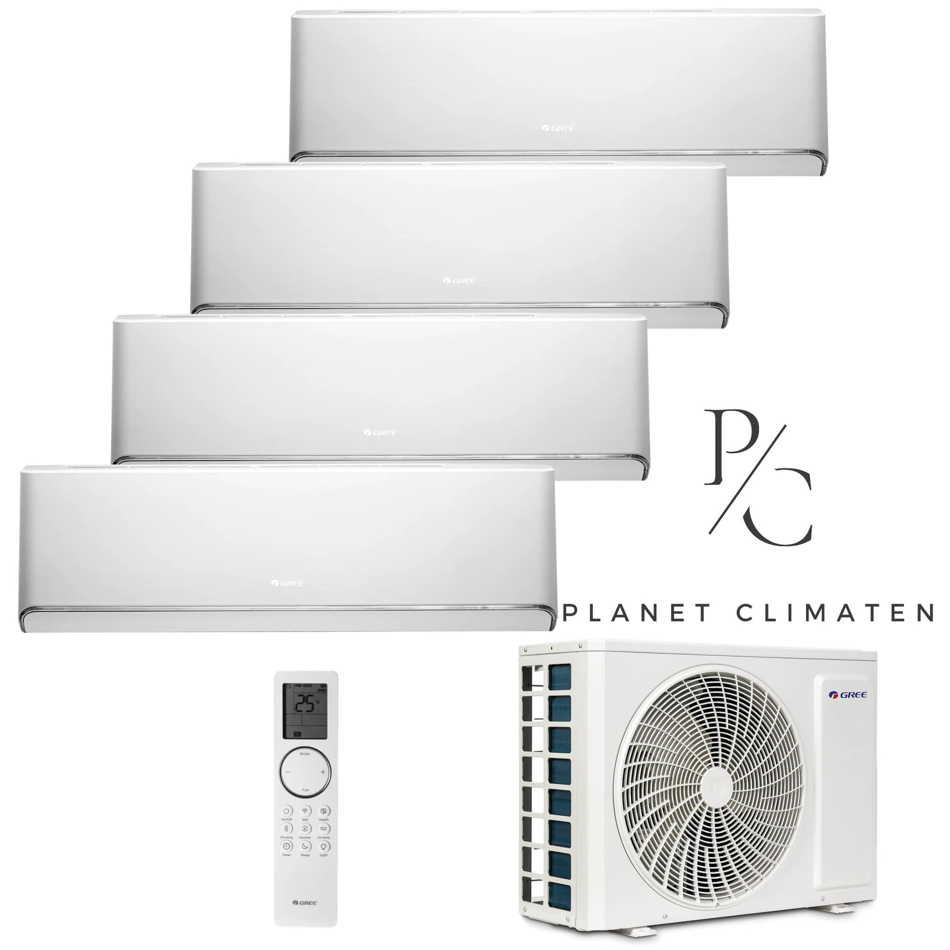 Klimatyzator multi-split Gree Airy biały GWHD(28) 8kW 4 jedn.